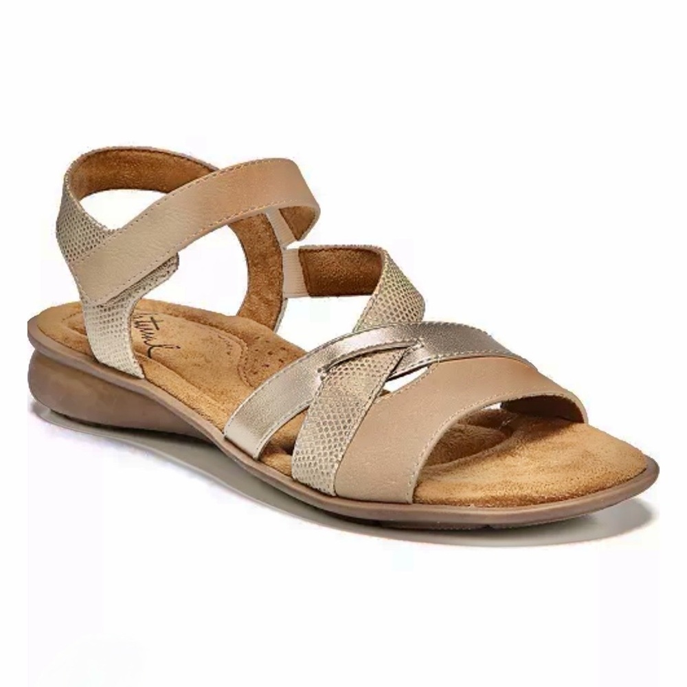 Natural Soul ($80) Jordana Ankle Strap Sandals